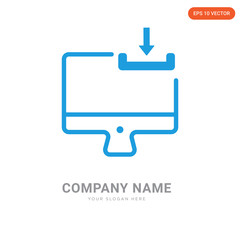 Obraz premium Laptop company logo design