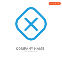Obraz premium Cancel company logo design