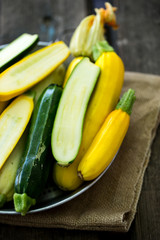yellow zucchini in a bowl