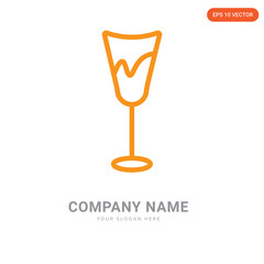 Glass company logo design