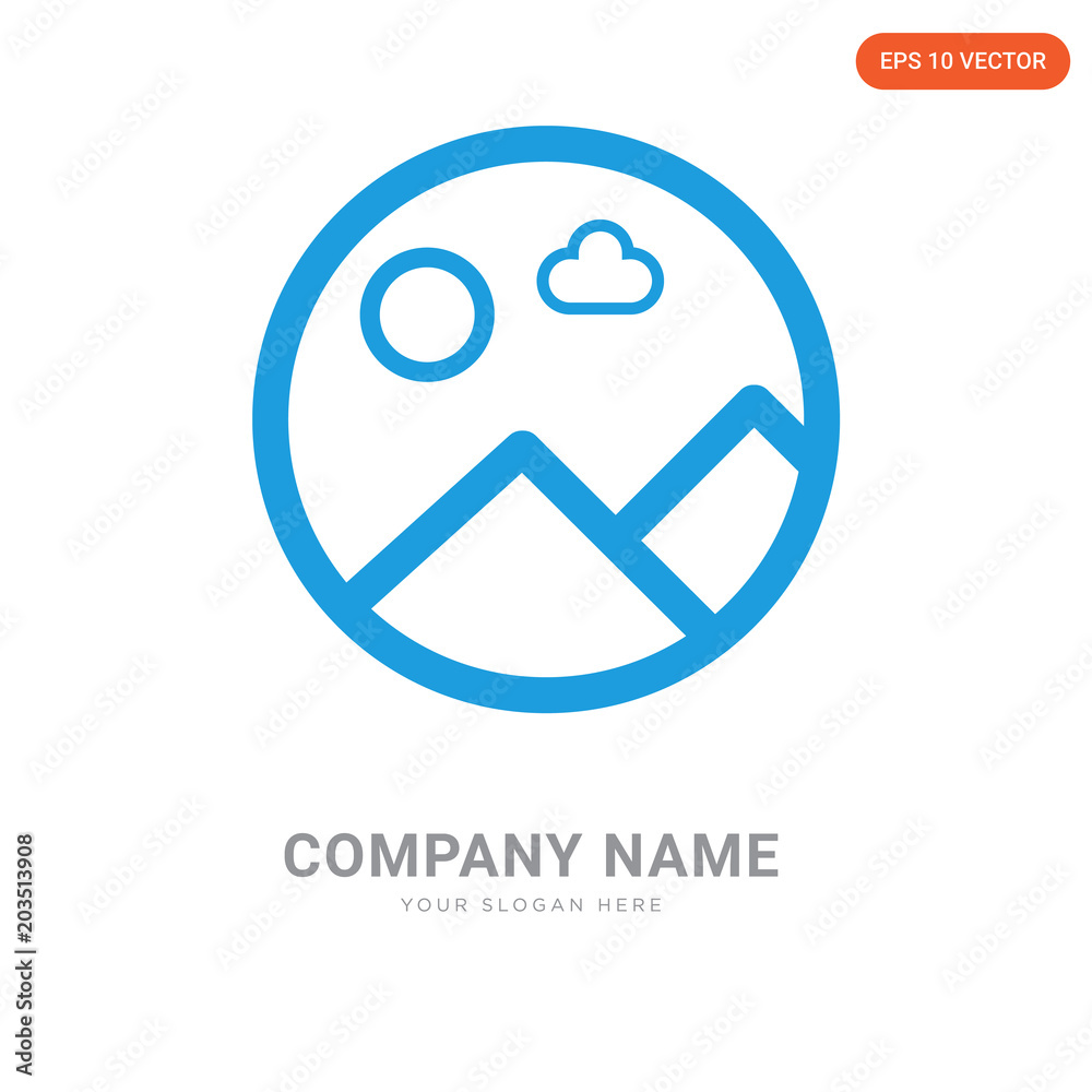 Wall mural Picture company logo design