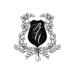 Wreath of wedding stationery