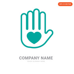 Obraz premium Heart company logo design