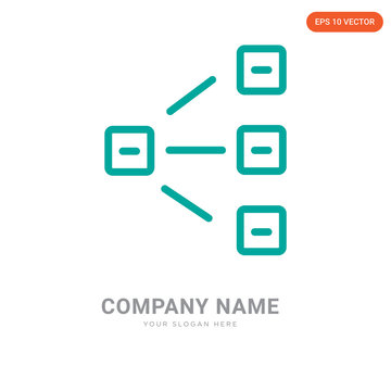 Hierarchical structure company logo design