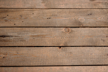 Fototapeta na wymiar Horizontal rustic wood floor background pattern with cracks