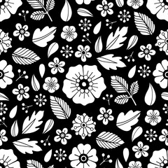 Graphic floral pattern