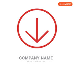 Down arrow company logo design