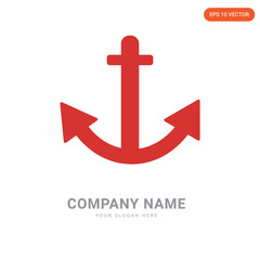 Fototapeta premium Anchor company logo design