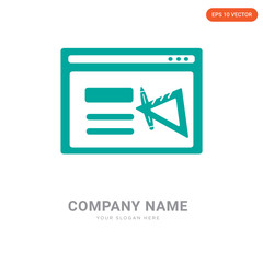 Obraz premium Browser company logo design