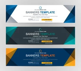 Foto op Canvas Abstract Web banner design background or header Templates © tumindy