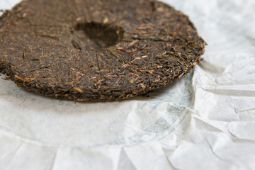 Chinese tea ceremony, Puer tea in assortment	