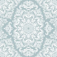 Classic seamless white pattern. Traditional orient ornament. Classic vintage background