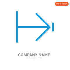 Right arrow company logo design