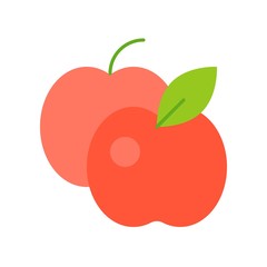 Apple icon, flat design vector