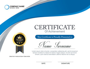 Vector certificate template