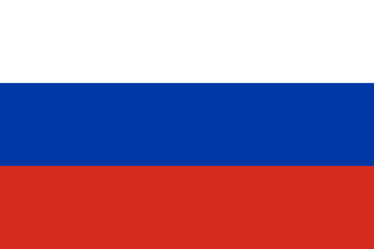 National Flag Of Russia Tricolor 3D Illustration