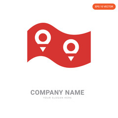 Map company logo design