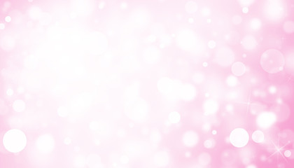 Fototapeta na wymiar Pink glitter sparkles rays lights bokeh Festive Elegant abstract background.