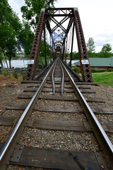 A Rail road girder bridge in Augusta, Georgia.
