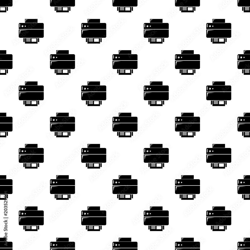 Poster printer pattern vector seamless repeating for any web design
