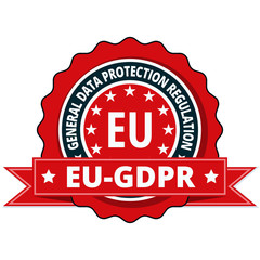 EU GDPR label illustration