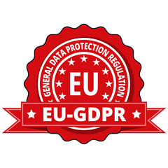 Obraz premium EU GDPR label illustration