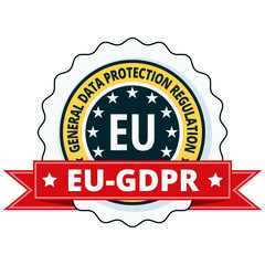 EU GDPR label illustration