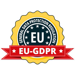 EU GDPR label illustration