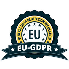 EU GDPR label illustration