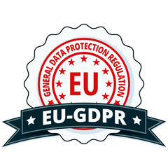 EU GDPR label illustration