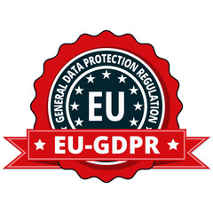 EU GDPR label illustration