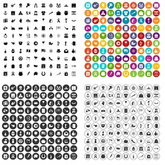 100 calendar icons set vector in 4 variant for any web design isolated on white