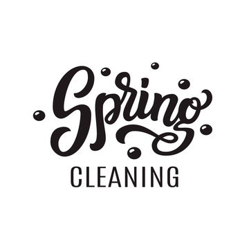 Spring Cleaning Vector Typography