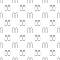 Ketchup mustard squeeze bottle pattern vector seamless repeating for any web design