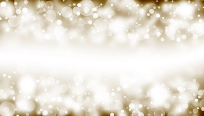 Gold glitter sparkles rays lights bokeh Festive Elegant abstract background.