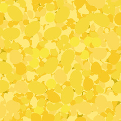 Yellow Circles Seamless Pattern. Mosaic Texture