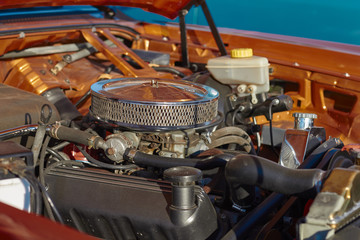 Engine of old car