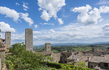 Fototapeta premium San gimignano in Tuscany Italy
