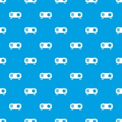 Retro radio pattern vector seamless blue repeat for any use