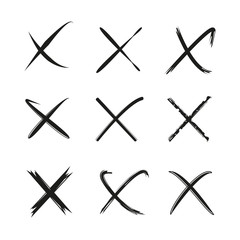 black grunge wrong marks