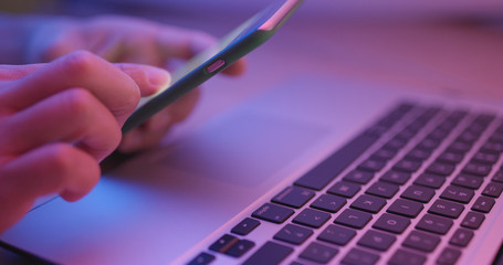 Using cellphone with laptop computer