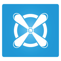 Obraz premium jet engine turbine in blue background