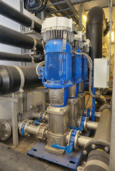 Demineralized water treatment inside of  plant