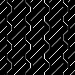 Design seamless monochrome zigzag pattern