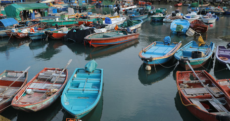 Obraz premium Hong Kong fishing village