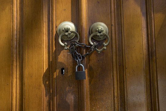 Brass Gate With Door Knocker