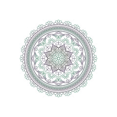 Mandala. Round ornament floral pattern. Decorative element. Oriental motif.