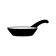 Frying pan vector icon. Illustration on a flat design style.