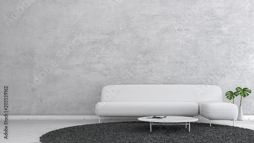 Concrete Wall Living Room Interior Design Template For Mock Up Concrete Wall Living Room Interior Design Template For Mock Up Rendering Minimal