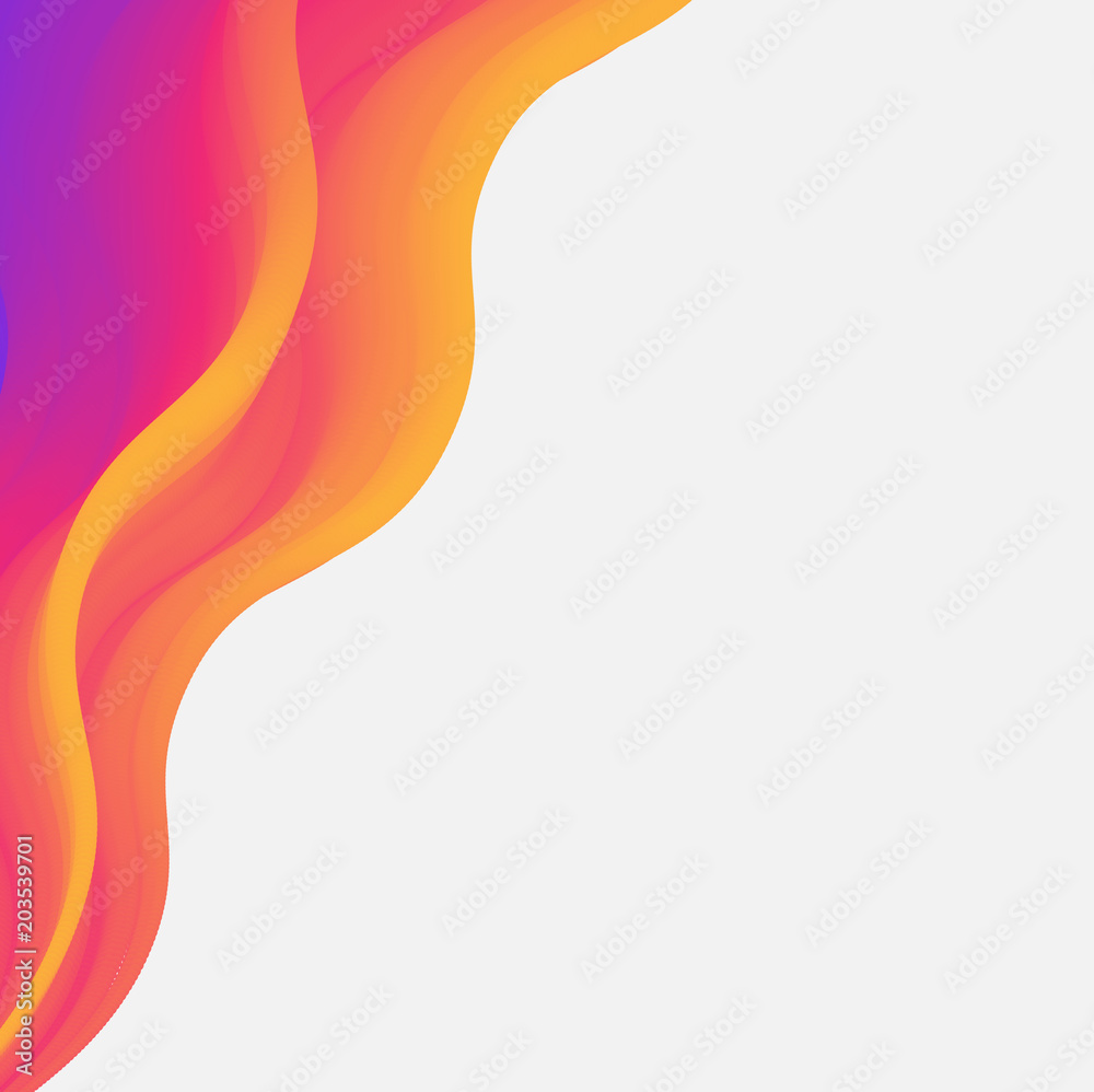 Canvas Prints abstract colour pattern on white background.